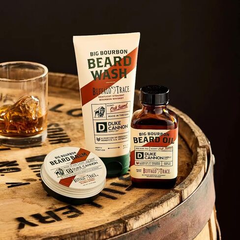 Duke Cannon Supply Co. Big Bourbon Beard Wash, 6 Fl Oz, Oak Barrel Scent - Made with Plant-based Ingredients to Strengthen, Rejuvenate, Soften and Condition in Saudi Arabia
