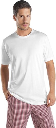 HANRO Men's Night and Day Short Sleeve Crew Neck Shirt in Saudi Arabia