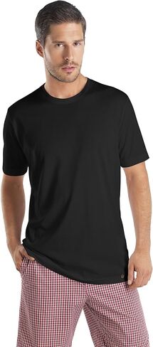 HANRO Men's Night and Day Short Sleeve Crew Neck Shirt in Saudi Arabia