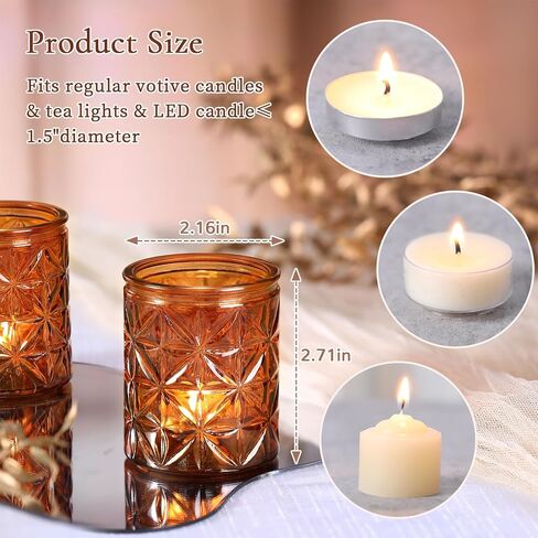 Green Votive Candle Holders Set of 12-Vintage Green Candle Holder for Wedding,Tea Light Candle Holders for Home Table Centerpieces Decor,Glass Candle Holder for Baby Shower & Bridal Shower in Saudi Arabia