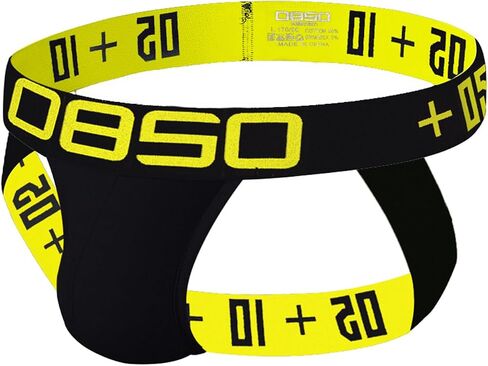 Men's Sexy Jockstrap Athletic Supporter Breathable Cotton Thong Performance Waistband Pouch Underwear in Saudi Arabia