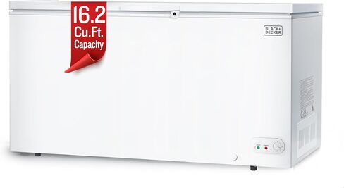 BLACK+DECKER 3.5 Cu. Ft. Chest Freezer, Holds up to 122 Lbs. of Frozen Food with Organizer Basket, BCFK356 in Saudi Arabia