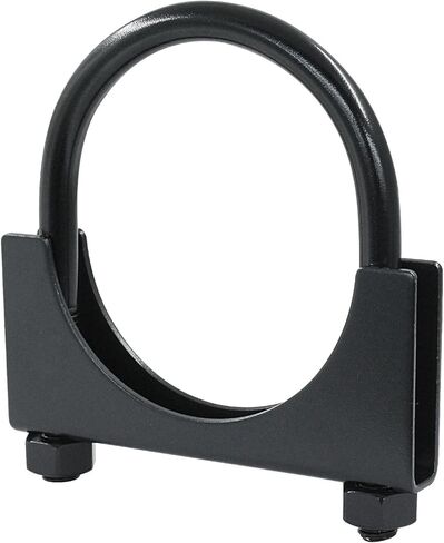 1-1/2" U Heavy Duty U-Bolt Clamp, 2Pcs Black Stainless Steel Muffler Clamps Saddle Style for RV UTV Tractor Motorcycle Exhaust System in Kuwait