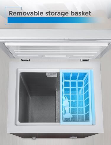 BLACK+DECKER 3.5 Cu. Ft. Chest Freezer, Holds up to 122 Lbs. of Frozen Food with Organizer Basket, BCFK356 in Kuwait