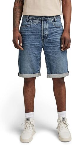 شورت D-STAQ ثلاثي الأبعاد من قماش الدنيم ذو قصة مستقيمة للرجال من G-Star Raw in Saudi Arabia