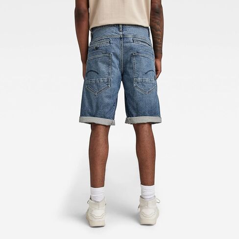 شورت D-STAQ ثلاثي الأبعاد من قماش الدنيم ذو قصة مستقيمة للرجال من G-Star Raw in Saudi Arabia