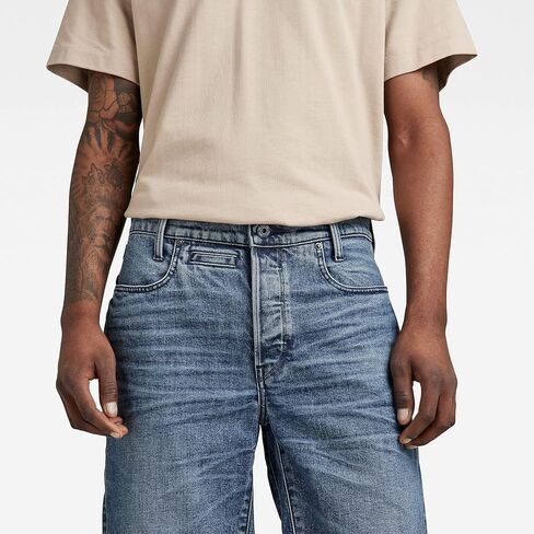شورت D-STAQ ثلاثي الأبعاد من قماش الدنيم ذو قصة مستقيمة للرجال من G-Star Raw in Saudi Arabia