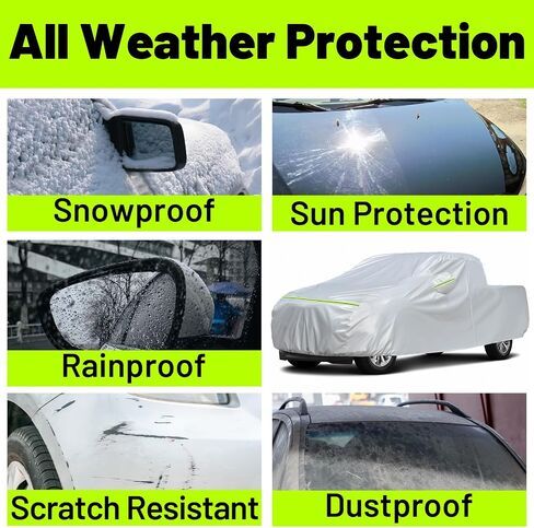 Favoto SUV Car Cover Waterproof - Compatible with Toyota RAV4 (2006-2024) All Weather Heavy Duty Vehicle Car Cover Outdoor Dust Rain Sun Snow Protection in Kuwait