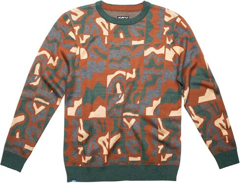 KAVU Highline Men’s Sweater - Big Foot Sasquatch Long Sleeve Pullover Crew Neck Sweater in Kuwait
