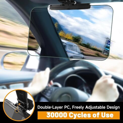 موسع Sun Visor للسيارات ， موسع شمس الشمس المستقطب القابل للتعديل ， استقطاب شمس السيارة ， تمديد قيادة آمن للوهج/الأشعة فوق البنفسجية ， مقطع ، عالمي (عالمي ، ل) in Saudi Arabia