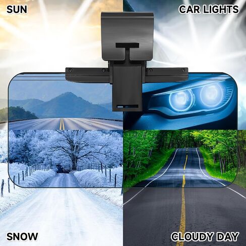 موسع Sun Visor للسيارات ， موسع شمس الشمس المستقطب القابل للتعديل ， استقطاب شمس السيارة ， تمديد قيادة آمن للوهج/الأشعة فوق البنفسجية ， مقطع ، عالمي (عالمي ، ل) in Saudi Arabia