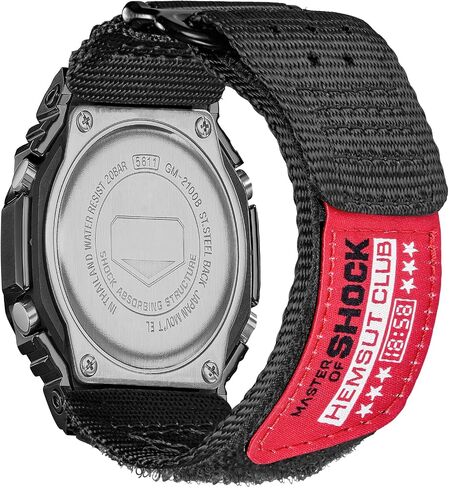 Replacement Watch Band Strap for Casio Mens G-Shock GM-2100B,GD-100/110/120/350,GW-S5600/5600/B5600/M5600,16mm Nylon Breathable Casio wristband in Saudi Arabia