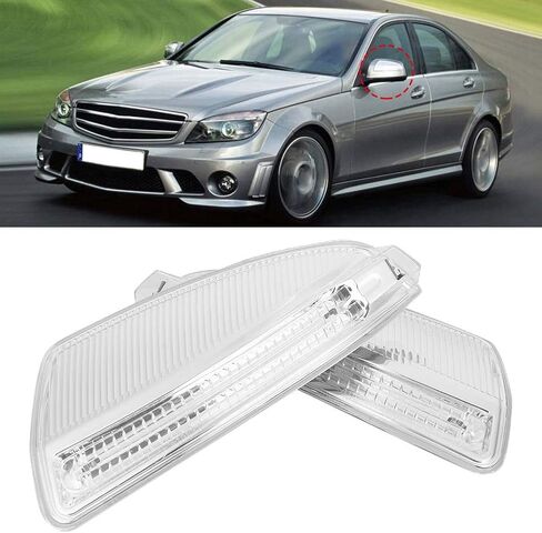 مرآة الرؤية الخلفية مرآة إشارة انعطاف ضوء إشارة مرسيدس-بنز C-C250 C300 (زوج 2048200721+2048200821) in Kuwait