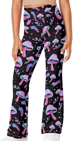 5-14 Bell Bottoms for Girls Cute Yoga Pants for Girls Flare Leggings Kid in Saudi Arabia