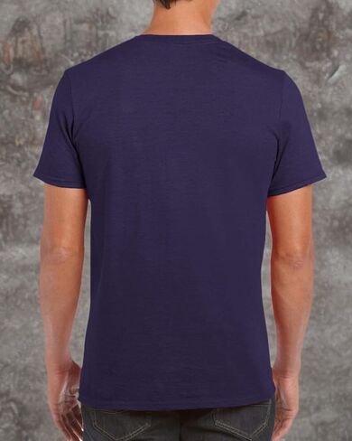 Gildan Mens Short Sleeve Soft-Style T-Shirt (Indigo Blue) in Saudi Arabia