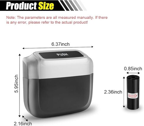 Mini Car Trash Can with Lid, Leakproof & Waterproof Auto Dustbin Garbage Can with 30 Trash Bags, Car Organizer and Storage for Automotive Home Office Kitchen Bedroom (Black, 1PCS) in Kuwait