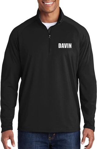 Personalized Embroidered Zip Pullover Custom Add Your Text Half Zip Sport Sweatshirt for Men in Kuwait