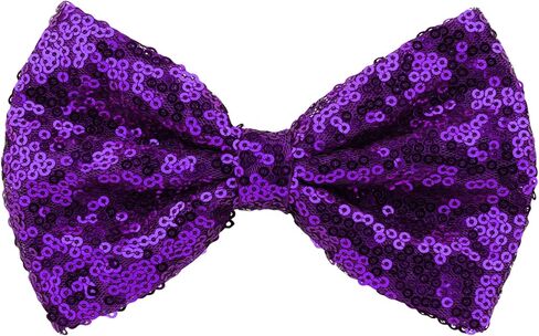 Shiny Sequin Solid Bow Tie for Men Sparkling Pre-Tied Bowtie Glitter Christmas Birthday Party Fancy Dress in Saudi Arabia