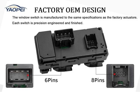 مفتاح نافذة Power Power Master Side Side لعام 2007-2013 شيفروليه تشيفي سيلفرادو GMC Sierra Traverse HHR 1500 2500HD 3500HD Yukon Buick 25789692 20945129 D1954F129 D1954F in Saudi Arabia