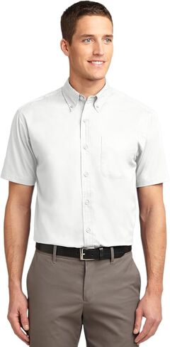 Port Authority Short Sleeve Easy Care Men’s Shirt – Regular Extended Tall Sizes in Kuwait
