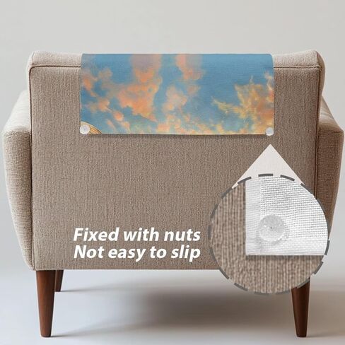 Flower Fashion Headrest Cover for Recliner Non Slip Recliner Decorative Headrest Slipcovers Wear Resistant Slipcover for Sofa Easy to Install Mother's Day Decor in Kuwait