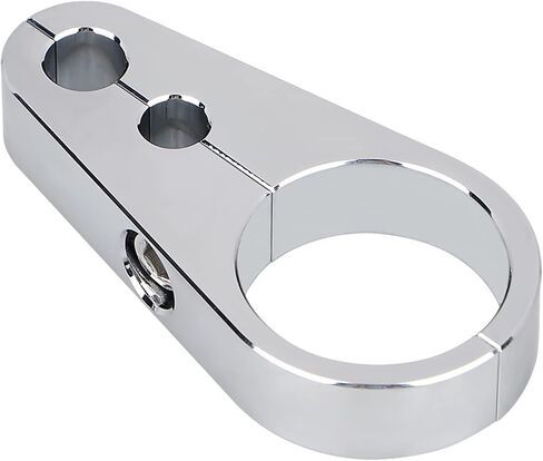 Chrome 1 1/4" Handlebar Clutch Cable Clip Brake Line Clamp for Harley Dyna Softail Touring Electra Glide in Saudi Arabia