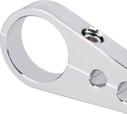 Chrome 1 1/4" Handlebar Clutch Cable Clip Brake Line Clamp for Harley Dyna Softail Touring Electra Glide in Saudi Arabia