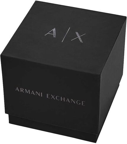ساعة ارماني اكستجينج مينا سوداء ذهبية للرجال AX2122, ذهبي in Saudi Arabia
