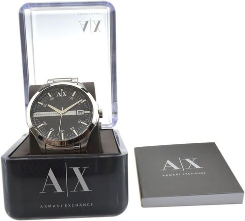 Armani Exchange Black Dial Gold PVD Mens Watch AX2122 in Saudi Arabia
