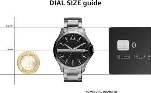 Armani Exchange Black Dial Gold PVD Mens Watch AX2122 in Saudi Arabia