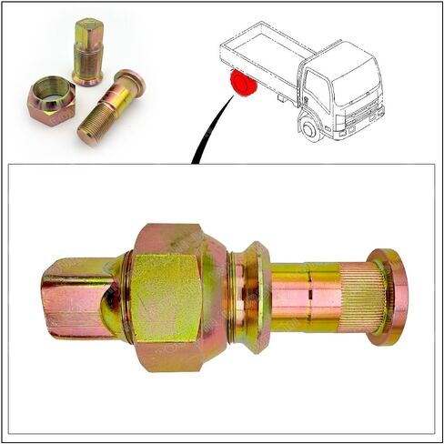 6 عجلة المكسرات والترصيع RH العجلة الخلفية لـ ISUZU NPR NPR-HD NRR REACH GMC/CHEVY W3500 W4500 W5500 1998-2021 in Kuwait