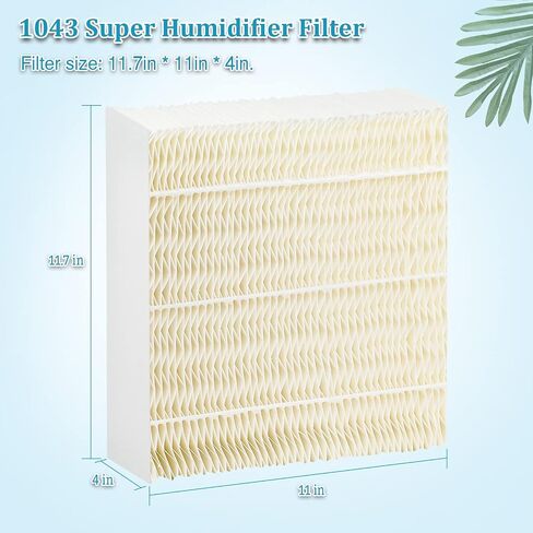 1043 Super Wick Humidifier Filter (Upgraded Version) Replacement for EP9R 500 700 800 826000 826800 831000 and Bemis Space.Saver 800 8000 Series Humidifiers,2 Pack in Saudi Arabia