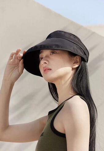 Women Sun Hat Summer Wide Brim Upf 50+ دلو قبعة أنيقة مصممة قابلة للطي قشرة شمس قبعة الرأس 2025 in Saudi Arabia