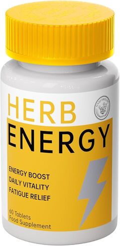 ملحق الطاقة الطبيعية 800mg - 60 أقراص على شكل قلب | Ginseng ، Maca ، Astragalus للتغلب على الإغاثة والمناعة | نباتي ، خالي من الكافيين ، الداعم الحيوي اليومي in Kuwait