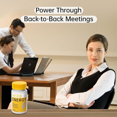 ملحق الطاقة الطبيعية 800mg - 60 أقراص على شكل قلب | Ginseng ، Maca ، Astragalus للتغلب على الإغاثة والمناعة | نباتي ، خالي من الكافيين ، الداعم الحيوي اليومي in Kuwait
