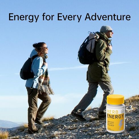 ملحق الطاقة الطبيعية 800mg - 60 أقراص على شكل قلب | Ginseng ، Maca ، Astragalus للتغلب على الإغاثة والمناعة | نباتي ، خالي من الكافيين ، الداعم الحيوي اليومي in Kuwait