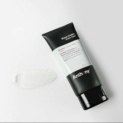 Anthony Shaving Cream Mens Sensitive Skin: Squalane, Eucalyptus, Spearmint and Rosemary Extracts, Help Soothe, Refresh, Cool, and Condition Your Skin for Shave 6 Fl Oz 3 Pack in Kuwait
