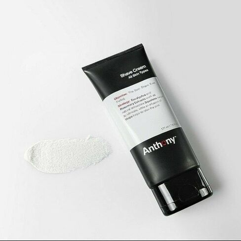 Anthony Shaving Cream Mens Sensitive Skin: Squalane, Eucalyptus, Spearmint and Rosemary Extracts, Help Soothe, Refresh, Cool, and Condition Your Skin for Shave 6 Fl Oz 3 Pack in Kuwait