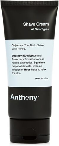 Anthony Shaving Cream Mens Sensitive Skin: Squalane, Eucalyptus, Spearmint and Rosemary Extracts, Help Soothe, Refresh, Cool, and Condition Your Skin for Shave 6 Fl Oz 3 Pack in Kuwait