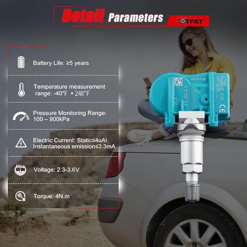 مستشعر TPMS يناسب: -jeep Wrangler 2007-2012 Compass 2007-2016 Patriot ، for: -chrysler 200 300 ، for: -dodge caravan avenger caliber charger durango grand caram magnum for: -suzuki oe#6807861aaaaaaa in Saudi Arabia