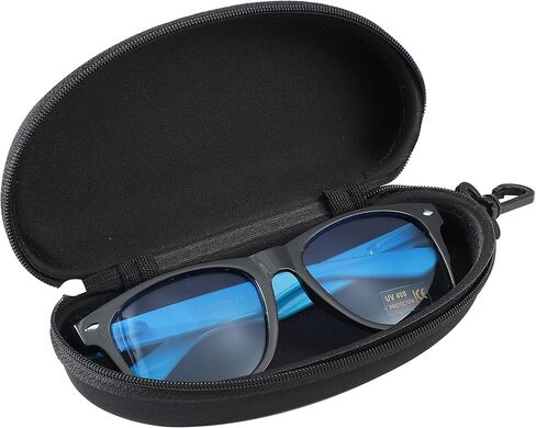 Sunglasses Eyeglasses Black Zip Case and Cleaning Cloth Classic Protection Style For Sun Shades Car Travel Holidays Unisex For Men Women in Saudi Arabia