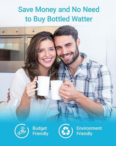 اكوا كريست فلتر مياه وفلتر هواء للثلاجة 469690 ADQ36006101، بديل لـ LG® LT700P®، كينمور® 9690، 46-9690، ADQ36006102 وLT120F®، عبوة من 3 قطع in Saudi Arabia