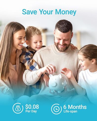 اكوا كريست فلتر مياه وفلتر هواء للثلاجة 469690 ADQ36006101، بديل لـ LG® LT700P®، كينمور® 9690، 46-9690، ADQ36006102 وLT120F®، عبوة من 3 قطع in Saudi Arabia