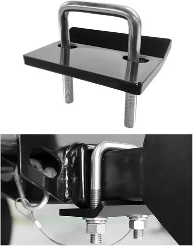 Clamp Trainener Clamp ، عائق مقطورة الصلب المضاد للبطولة لمدة 1.25 "إلى 2" مستقبلين ، مثبتات Hitch الثقيلة في الصدأ للمقطورات والشاحنات ، ملحقات السيارات in Saudi Arabia