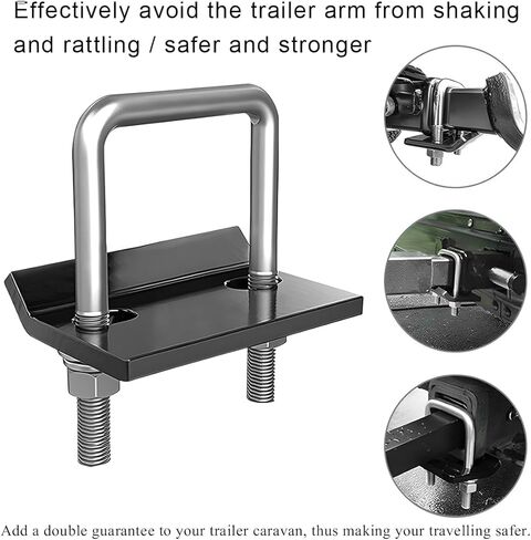 Clamp Trainener Clamp ، عائق مقطورة الصلب المضاد للبطولة لمدة 1.25 "إلى 2" مستقبلين ، مثبتات Hitch الثقيلة في الصدأ للمقطورات والشاحنات ، ملحقات السيارات in Saudi Arabia