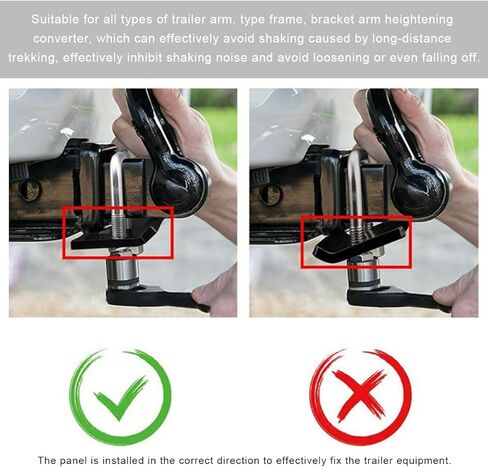 Clamp Trainener Clamp ، عائق مقطورة الصلب المضاد للبطولة لمدة 1.25 "إلى 2" مستقبلين ، مثبتات Hitch الثقيلة في الصدأ للمقطورات والشاحنات ، ملحقات السيارات in Saudi Arabia