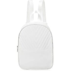 Womens Backpack, PU Women’s Backpack Ladies Backpack for Women, Elegant Leather Backpack with Adjustable Strap (white)