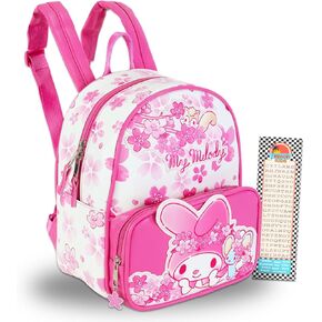 My Melody 10 "Mini Backpack Set - 10" Paux Leather Presh and Bonagmark Bundle