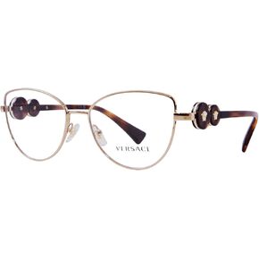 Versace VE 1284 1489 Gold Plastic Cat Eye Eyeglasses 55mm