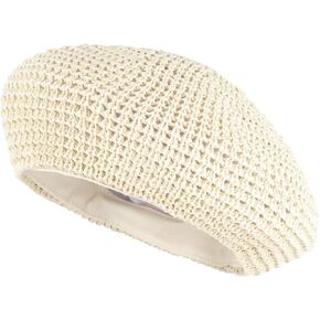 Women Summer Straw Woven Sunhat Beret Artist Painter Sun Hat Cap
